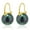 Green, variant on 14mm Large Big 925 Sterling Silver Shell Pearl Dangle Drop Earrings 14K Gold Plated Hypoallergenic Earring for Women for Wedding Gift for Mom