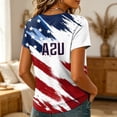 thumbnail image 5 of 2026 Soccer Cup Fan Jersey for Women, V-Neck Short Sleeve T-Shirt with Country Flag & Letter Print, Breathable Casual Sports Tee Pullover Top, 1 PC Wine XXL, 5 of 5