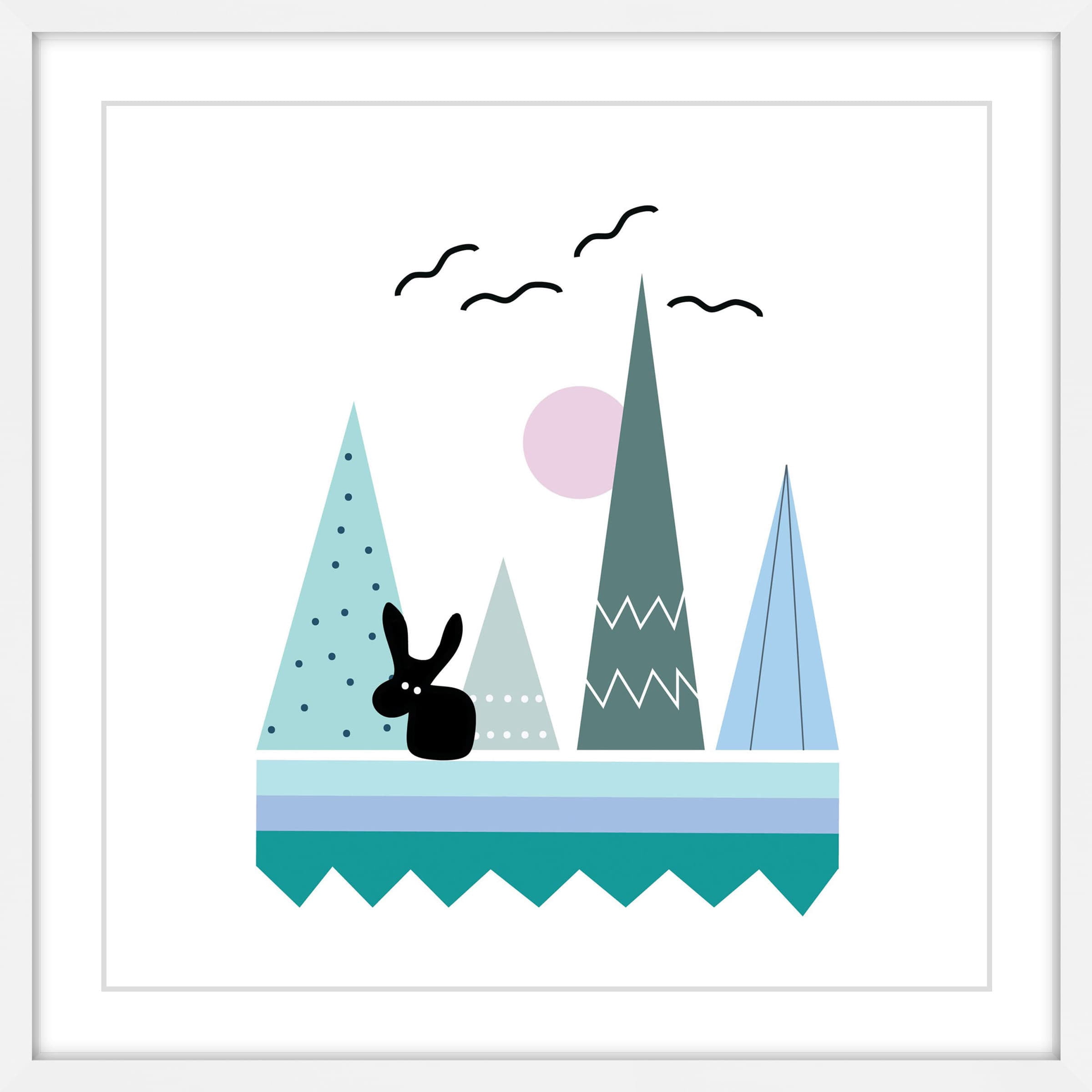 Marmont Hill "Teepee Patterns" by Katarina Snygg Framed Painting Print