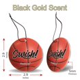 thumbnail image 2 of Ambientador para auto HookUp de básquetbol, 4 unidades, Black Gold, 2 of 6