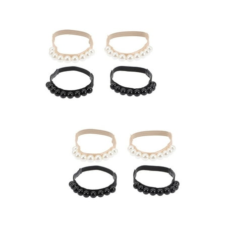 

4 Pairs Elastic Shoe Ankle Straps Detachable Shoe Strap Band for Holding Loose High Heel