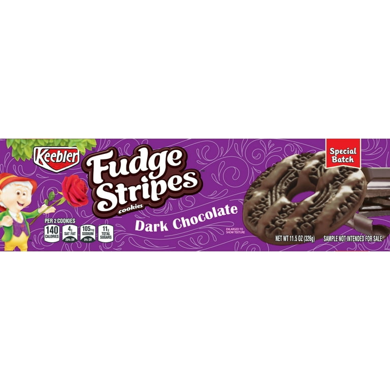 Keebler Fudge Shoppe Cookies Fudge Stripes Dark Chocolate 11.5oz