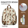 thumbnail image 5 of Dachshund Footprint Backpack Backpack for School,Cute School Bag,Schoolbag with Adjustable Shoulder Straps & Padded Back,13.8"x11.4"x6", 5 of 6