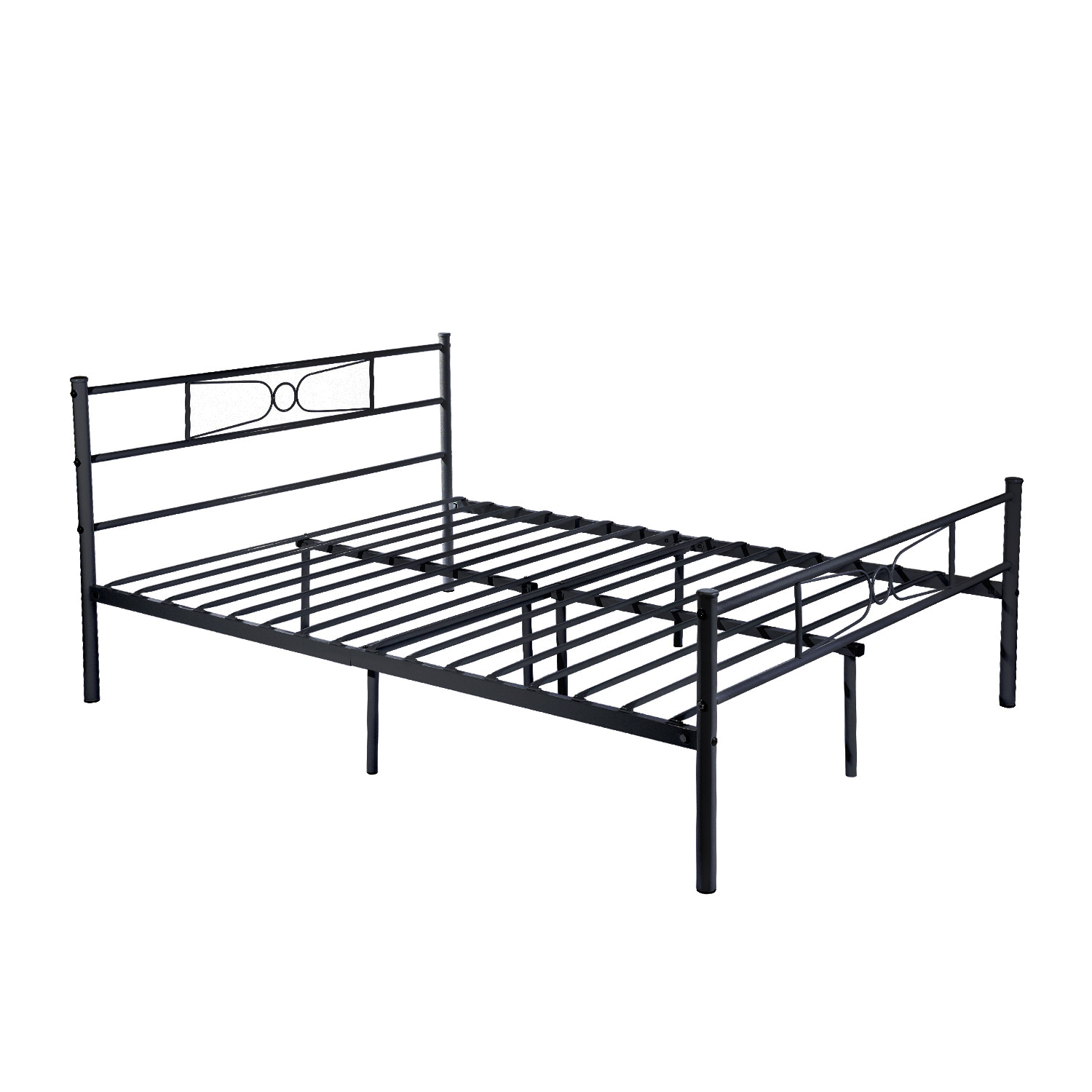 Easy Setup Premium Metal Bed Frame Platform Box Spring Replacement