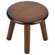 thumbnail image 2 of Taburetes de madera multiusos para el hogar Banco peque?o lindo Asiento para ni?os Taburete para muebles de bricolaje Taburete peque?o de madera(Redondo Marrón Nuez) ni?os Taburete Higoodz muebles, 2 of 7