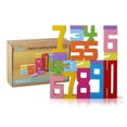 thumbnail image 1 of Bloques de apilamiento Número de construcción de madera Toys para niños 20 piezas, 1 of 7