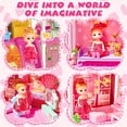 thumbnail image 5 of UUSUOO Doll House for Girls Toys,4 Stories 12 Rooms DIY Dollhouse Play Set with LED Lights Furniture and Accessories,Christmas Birthday Gifts for Girls Age 3 4 5 6 +, 5 of 8