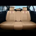 thumbnail image 4 of Tuqiang Car Seat Covers Full Set Leather for Mercedes-Benz for C32AMG 2008-Present Airbag-Safe Auto Seat Covers - Full 5-Seat Waterproof Set Beige, 4 of 6