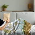 thumbnail image 3 of Biology Soft Flannel Fleece Throw Blanket, Life Cycle of Mushrooms Theme Different Stages Nature Science Educational Design, Cozy Plush for Indoor and Outdoor Use, 50" x 70", Multicolor, by Ambesonne, 3 of 5