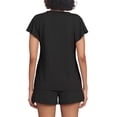 thumbnail image 4 of MINTREUS Women's Knit Pajamas Set Ruffle Sleeves Sleepwear Casual 2 Piece Pjs Soft Loungewear with Pockets, 4 of 6