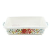 The Pioneer Woman Sweet Rose 12.8 x 8.7 Inch Baker with Lid