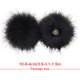 thumbnail image 3 of Moyic Faux Balls Pompones Sombreros de invierno Bufanda Gorros Tejidos Bola de pelo Fiesta hecha a mano Ropa de felpa Bolsa Suministros blanco Artesanía negro Moyic HA059883-01, 3 of 6