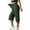K-Green-capris for women, variant on Hfnxid Plus Size Capris Pant for Womens Loose Fit Elastic Waist Workout Trousers Casual Athletic Cropped Trouser Beige XL