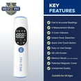thumbnail image 3 of Med-Pat TH-1 Digital Infrared Ear and Forehead Thermometer, White, 3 of 8