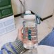 thumbnail image 2 of Botella de agua deportiva de 1 litro, gran capacidad, Fitness con hervidor degradado de escala, gimnasio, ciclismo, taza a prueba de fugas para Fitness y Camping, 2 of 5