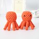 thumbnail image 4 of EeaseMX Juguete mordedor divertido para perros, cuerda de algodón, pulpo, juguete para rechinar los dientes, juguete creativo para gatos y perros (naranja), 4 of 7