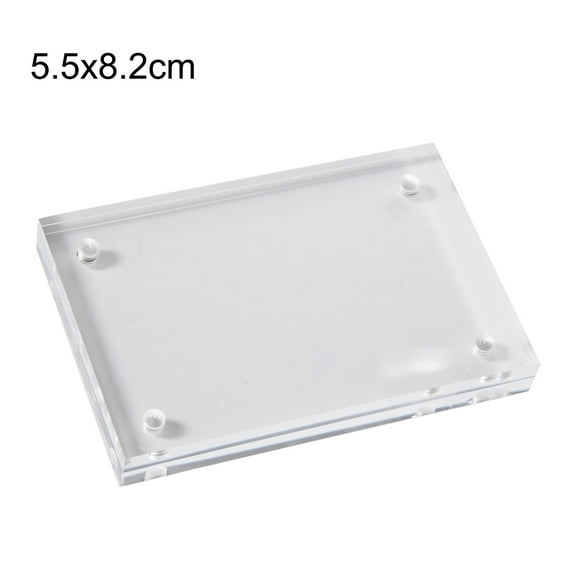 1Pc Transparent Photo Frame Acrylic Magnetic Display Frame 0.5 And 0.5Cm Poster Display Stand Decorations For Room Desk Home