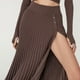 thumbnail image 1 of Suéter con abertura y falda plisada para mujer, traje de lana con tirantes, otoño e invierno, 1 of 6