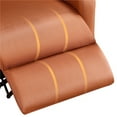 thumbnail image 2 of Renwick Faux Leather Push Back Theater Recliner, Tan, 2 of 11