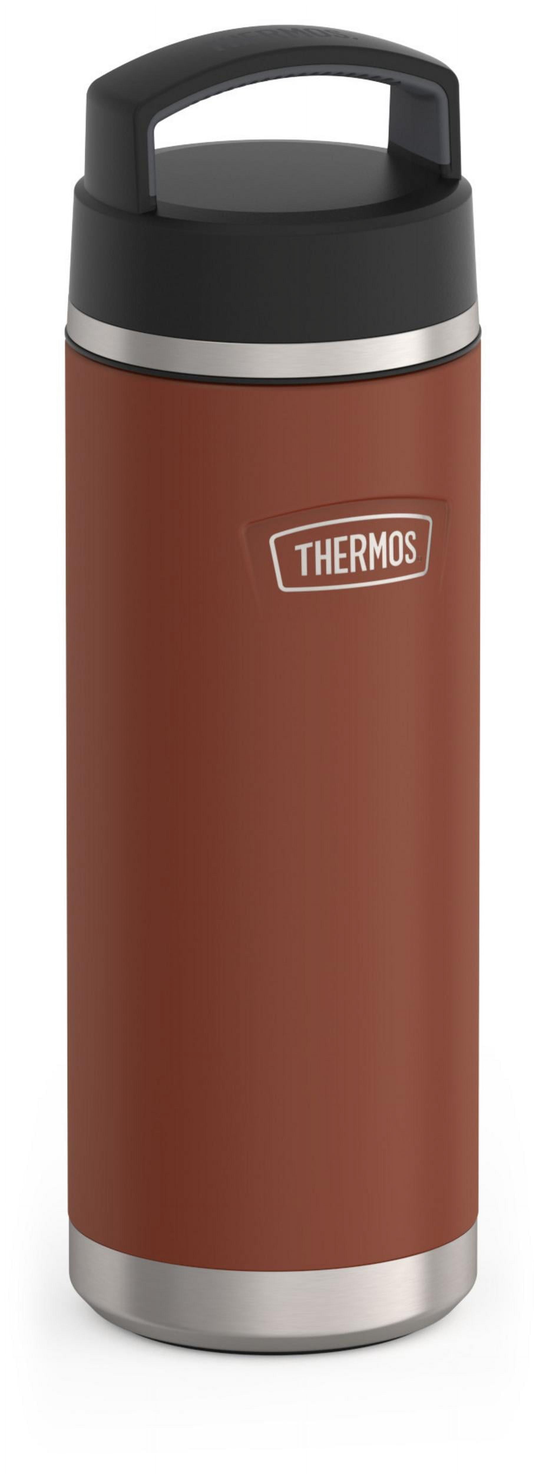 Thermos ICON Series Stainless Steel Vacuum Insulated Water Bottle with Screw Top, Saddle, 24oz