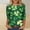 #251-Green, variant on Ounisa Womens 3/4 Sleeve T Shirt Crew Neck St.Patrick's Day Printed Pullover Loose Fit Casual Fashion Popular Tops S-3XL