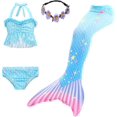 thumbnail image 1 of Girls' Mermaid Swimming Tail Sets High quality, 1 of 4