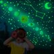 thumbnail image 4 of 525 Uds caja luminosa nueve planetas pegatina de pared dormitorio sala de estar fluorescencia estrella Luna pegatinas decorativas brillar Electrónica, 4 of 5