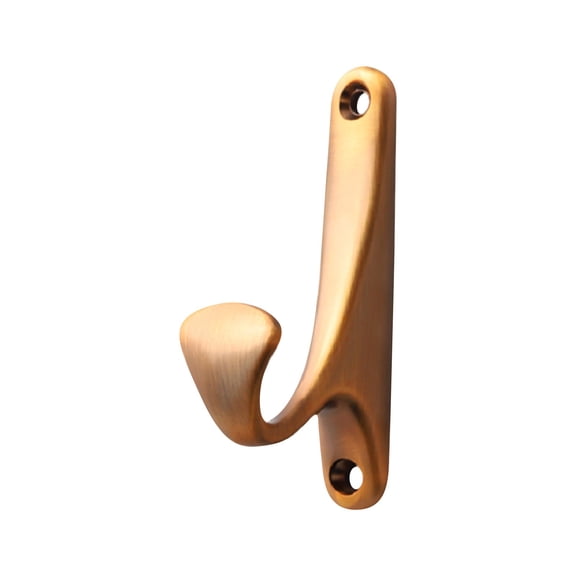 Xrouty Brushed Nickel Wall Hooks, Towel Hooks Bathrooms, Coat Hooks Wall Mount Kitchen Double Hook, H Towel Hooks Closet Coffee