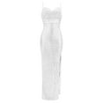 thumbnail image 3 of WILLBEST Vestido Casual De Mujer Con Tirantes Finos, Corte Ajustado, Falda Ajustada, Vestido De Lentejuelas, 3 of 3