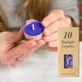 thumbnail image 4 of Colored tealight Candles Handmade Organic Tea Lights Set of 10pack Small Candles 1.5-2 Hours Burn Tea Lights for Valentine's Day, Birthday, Votive Parties, Home Decoration, Purple, 4 of 9