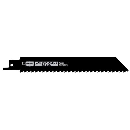 Century Drill & Tool 7806 6 Carbon Alloy Reciprocating Saw Blade 6T