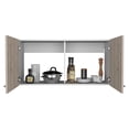 thumbnail image 5 of Napoles 39" W Double Door Wall Cabinet White - Light Grey, 5 of 9