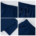 thumbnail image 6 of Pull on Pants for Men Sweatpants with Zipper Pockets - Lightweight Athletic Joggers for Workout, Running, Gym, Track, Casual Wear Navy 3XL, 6 of 9