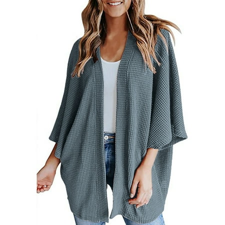 

Trench Coats for Women Puffer Jacket Womens Women Casual Bat Sleeve Long Sleeve Cardigan Loose Trendy Coat Long Cardigans for Women Clearance Varsity Jacket Women Blue S