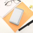 thumbnail image 7 of JIALIOU Nylon Trifold Card Wallet with ID Window Zipper Pocket for Men Women Teen White, 7 of 7