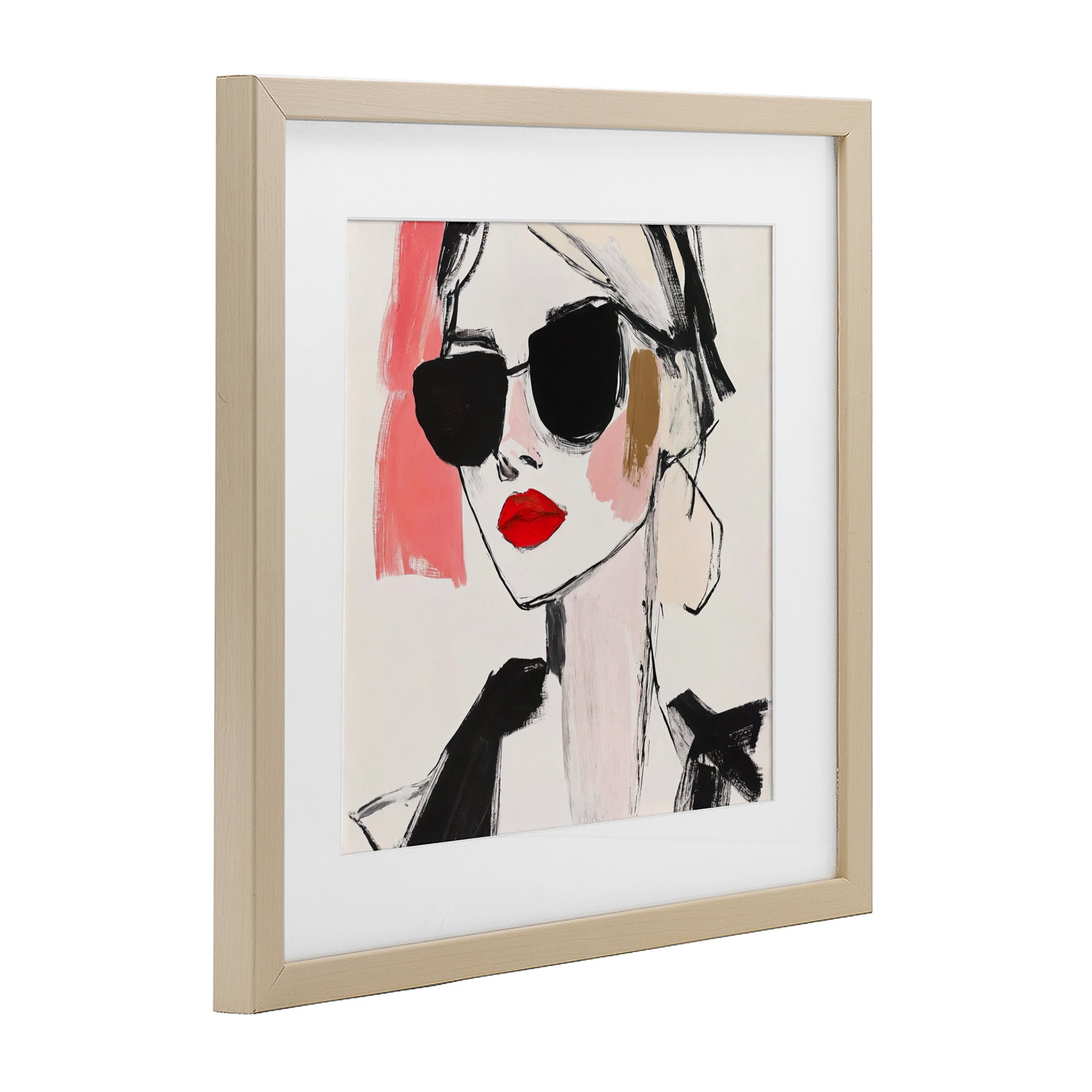 Stupell Industries Sassy Glamour Sketch Birch Framed Print Under Glass, design by Andrea Haase