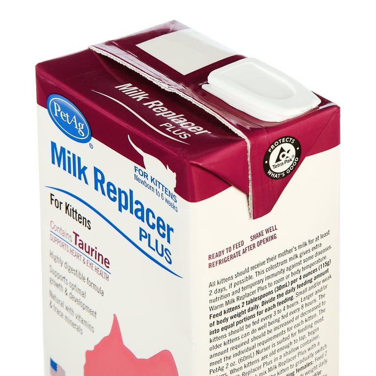 PetAg Milk Replacer Plus Liquid for Cats and Kittens 32 fl oz