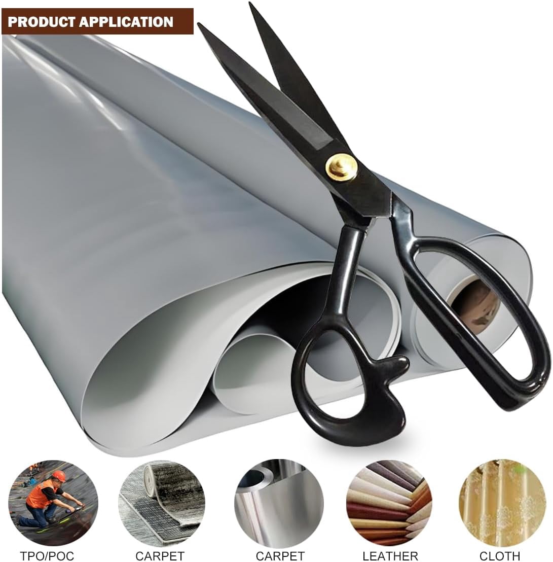 ABCISI 4Pcs Professional Heavy Duty Scissor Tools Cutting PVC TPO Epdm Hot Air Welding Roofing Materials Cutting Fabrics Composite Materials Roofing Scissors Heavy Duty for Home Artists Dressmakers