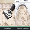 thumbnail image 5 of MeyJey 2'x8' Runner Rug for Hallways, Non Slip Entryway Mat with Rubber Backing Washable Oriental Vintage Rug for Entryway Kitchen Bedroom Laundry, Beige/Brown, 5 of 12