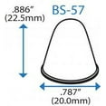 thumbnail image 2 of Self Adhesive Cone Shaped Rubber Feet .787" x .886" - 25 pack - BS57 Clear, 2 of 4