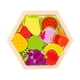 thumbnail image 3 of Rompecabezas de madera, juguetes Montessori, rompecabezas apilables, rompecabezas para niños pequeños Patrón C, 3 of 9