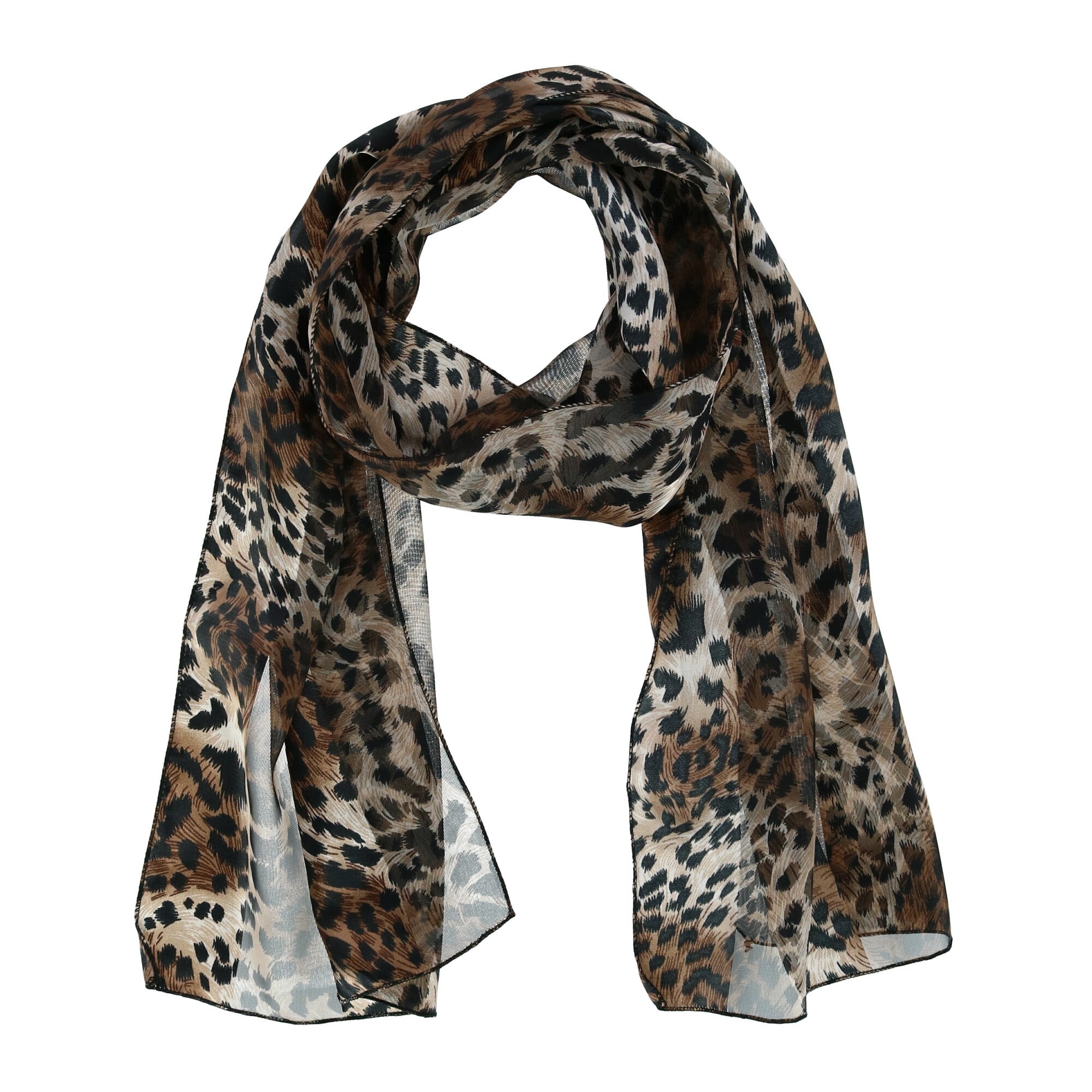 CTM® Leopard Print Lightweight Satin Scarf (Women's) Walmart Canada