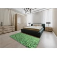 thumbnail image 5 of Ahgly Company Machine Washable Indoor Rectangle Transitional Jungle Green Area Rugs, 8' x 10', 5 of 7