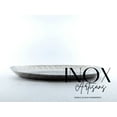 thumbnail image 3 of Full Polished Stainless Steel 18"X11" Oval Service Tray., 3 of 4