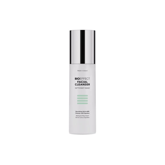 Limpiador facial Bioeffect, limpiador facial en gel con leche y desmaquillante suave con escualano hidratante