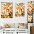 thumbnail image 4 of Designart "Oasis Amidst Desert Palm Trees V" Palms & Palm Trees Floater Framed Canvas Wall Art, 4 of 5