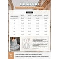 thumbnail image 4 of SURJDE Womens Spring Summer Deep V Neck Ruffle Long Sleeve Floral Print Mini Dress, 4 of 4