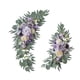 thumbnail image 3 of 2x arco de flores artificiales para boda, juego de botín de flores artificiales, señal de bienvenida de boda rústica decorativa para puerta delantera Estilo B, 3 of 8