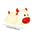 GuLuBin Cute Cow Night Light Portable Silicone Animal Lamp for Bedroom