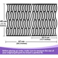 thumbnail image 2 of 2-Pack Cast Iron Grill Grates for Napoleon Prestige 500, PRO 500, LEX 485 – 17.75" x 13.1" (Each) – Heavy Duty Replacement Cooking Grids for Napoleon, 2 of 4